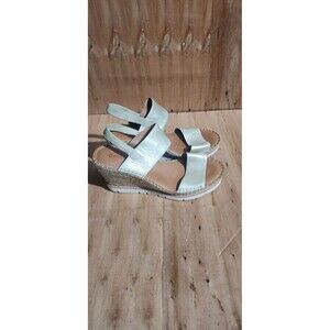 Gentle Souls by Kenneth Cole Elyssa Two Band  Leather Wedge Women's 10 EUC